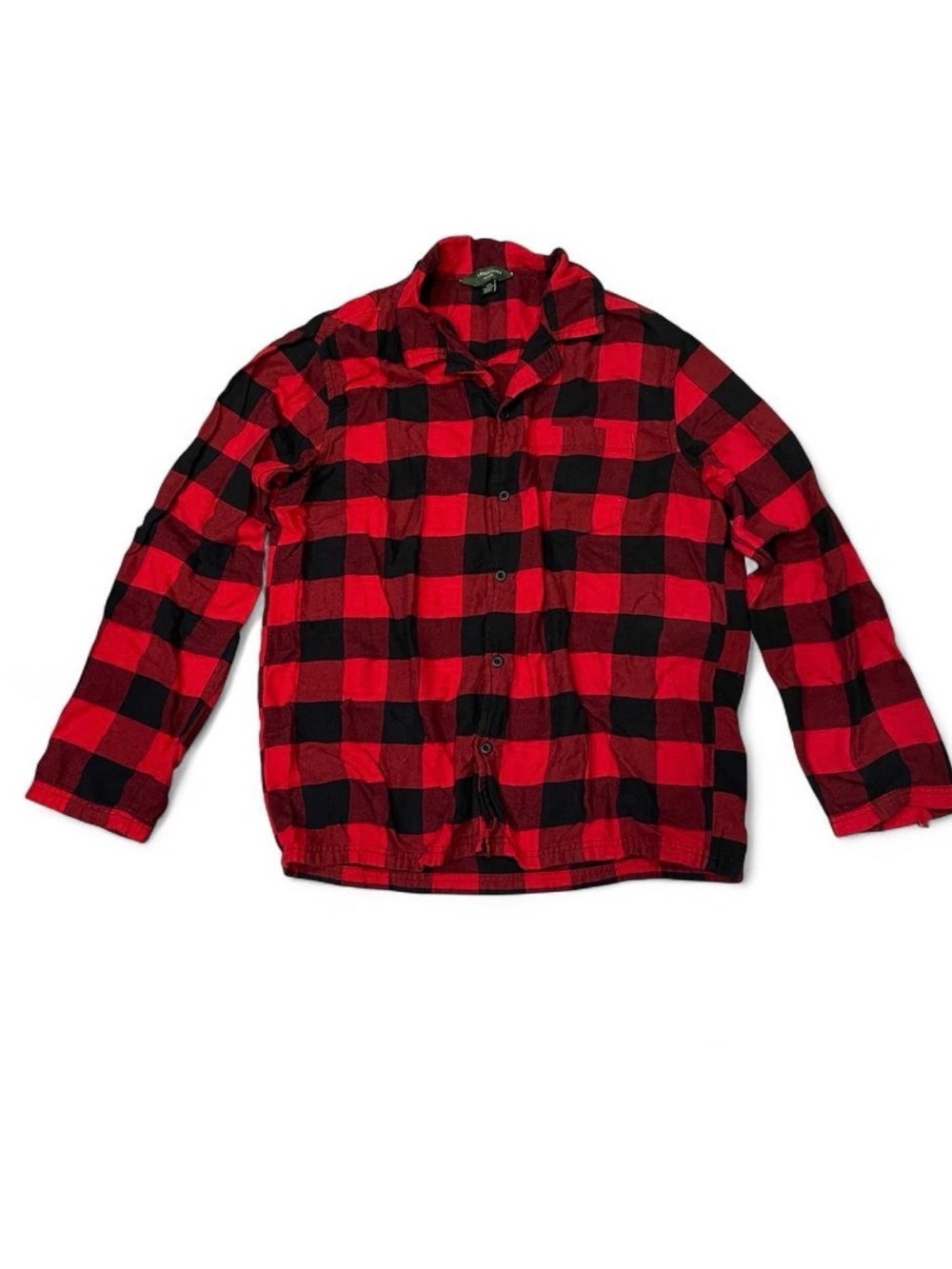 American Eagle buffalo plaid red flannel lounge button down size M